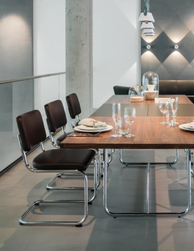 Thonet extendable dining tables