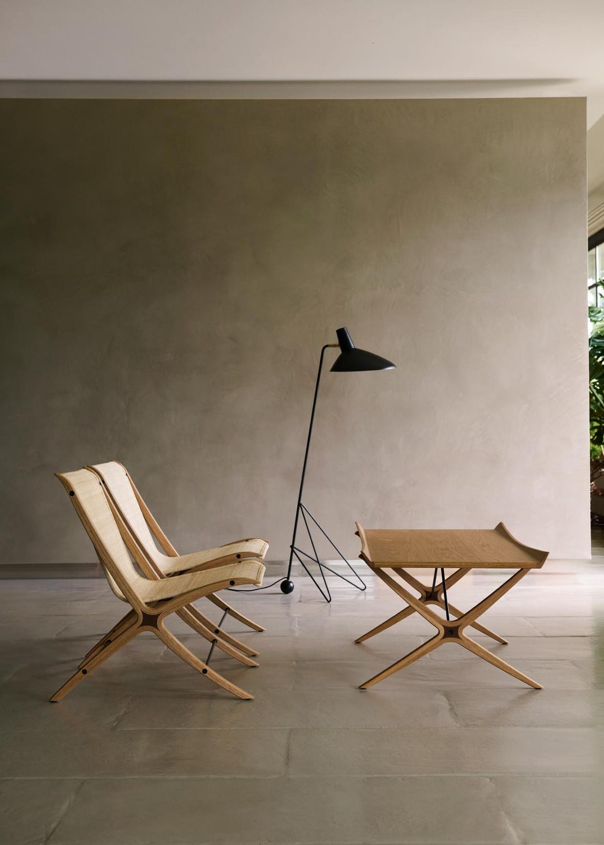 Fauteuil X et Table X – &Tradition Hvidt & Mølgaard, 1959 