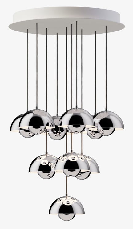 Chandelier Flowerpot &Tradition  Verner Panton, 1968 