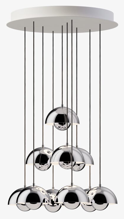 Chandelier Flowerpot &Tradition  Verner Panton, 1968 