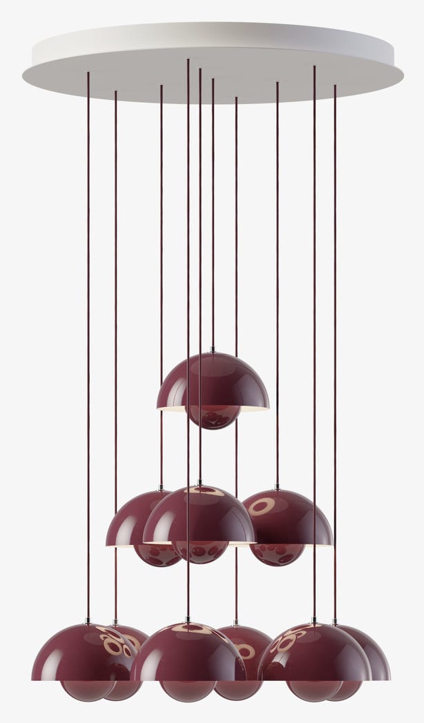 Chandelier Flowerpot &Tradition  Verner Panton, 1968 