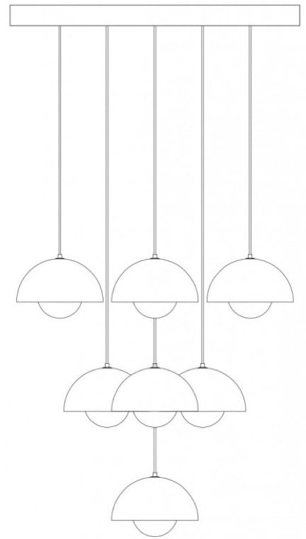 Flowerpot chandelier