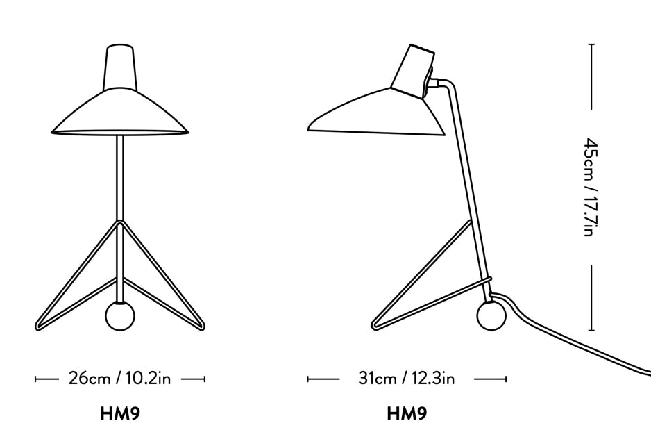 Lampe Tripod  &Tradition – Hvidt & Mølgaard, 1953 