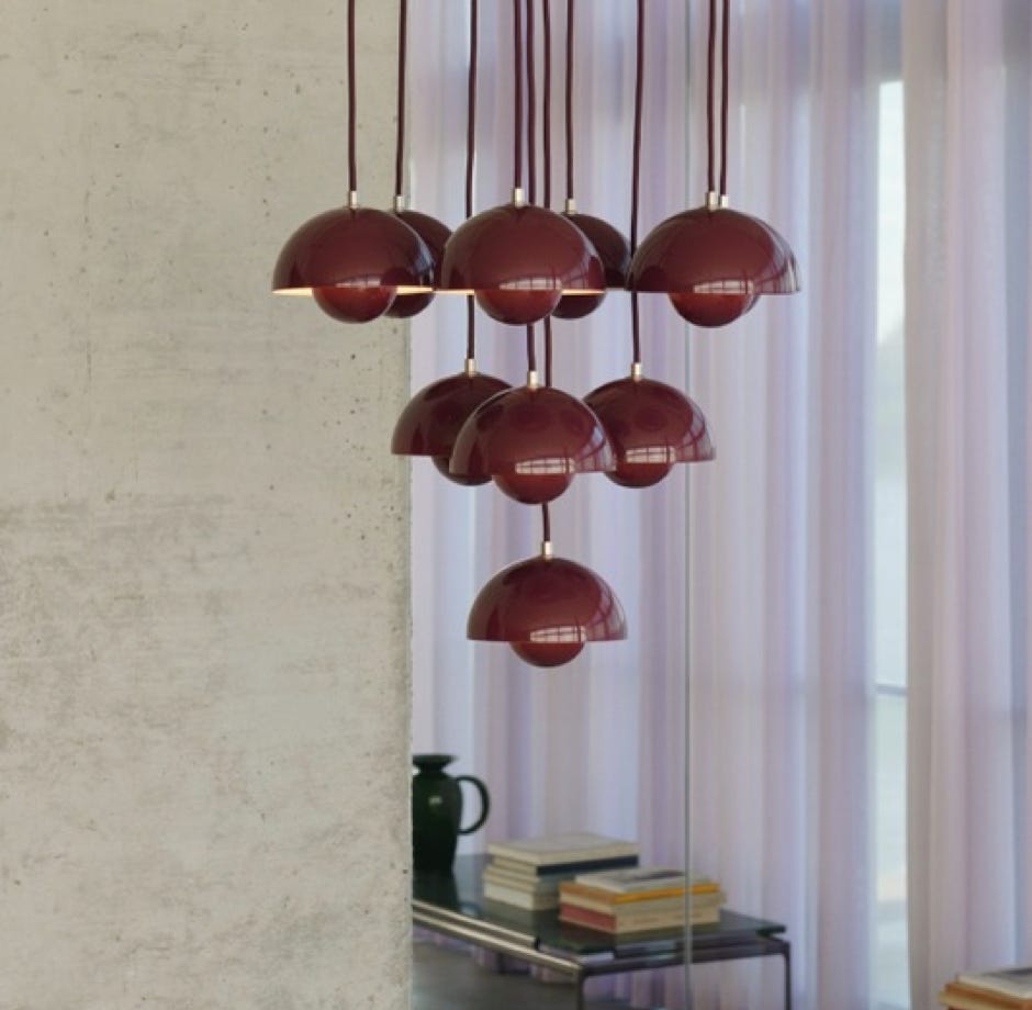 chandelier FlowerPot  Verner Panton, 1968 – &Tradition