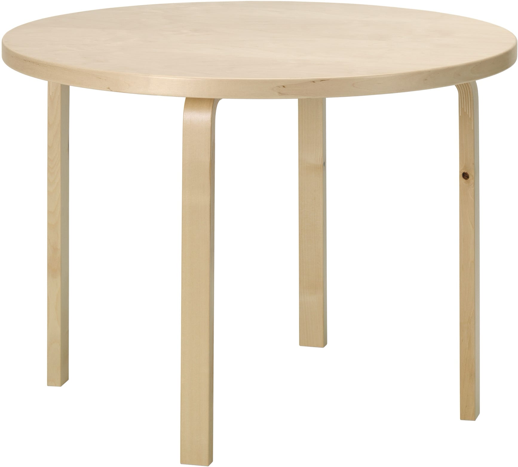 Tables rondes et demi-ronde 90B, 90A, 91, 95  Alvar Aalto, 1935