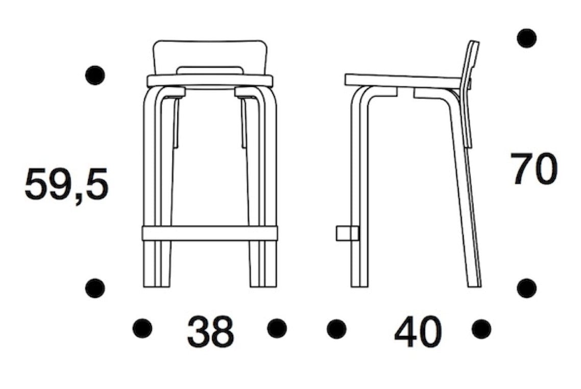 High Chair K65 Alvar Aalto 