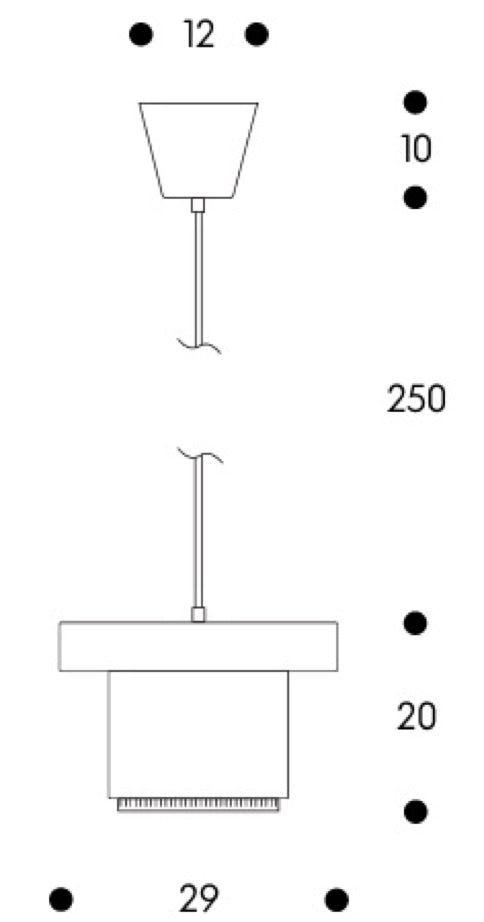 A201 Pendant light Alvar Aalto