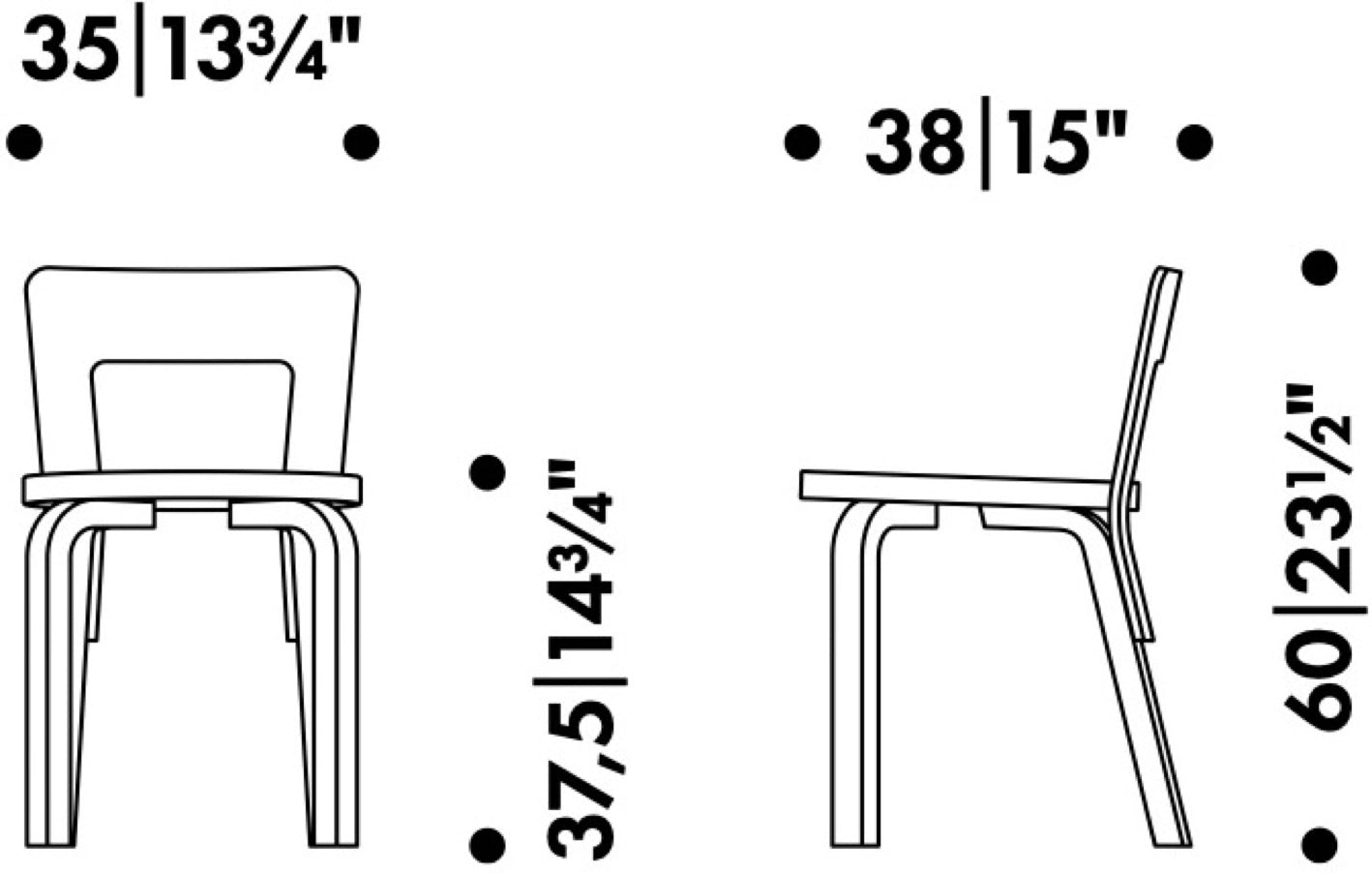 Tables et Chaises pour enfants Alvar Aalto, 1933/35 