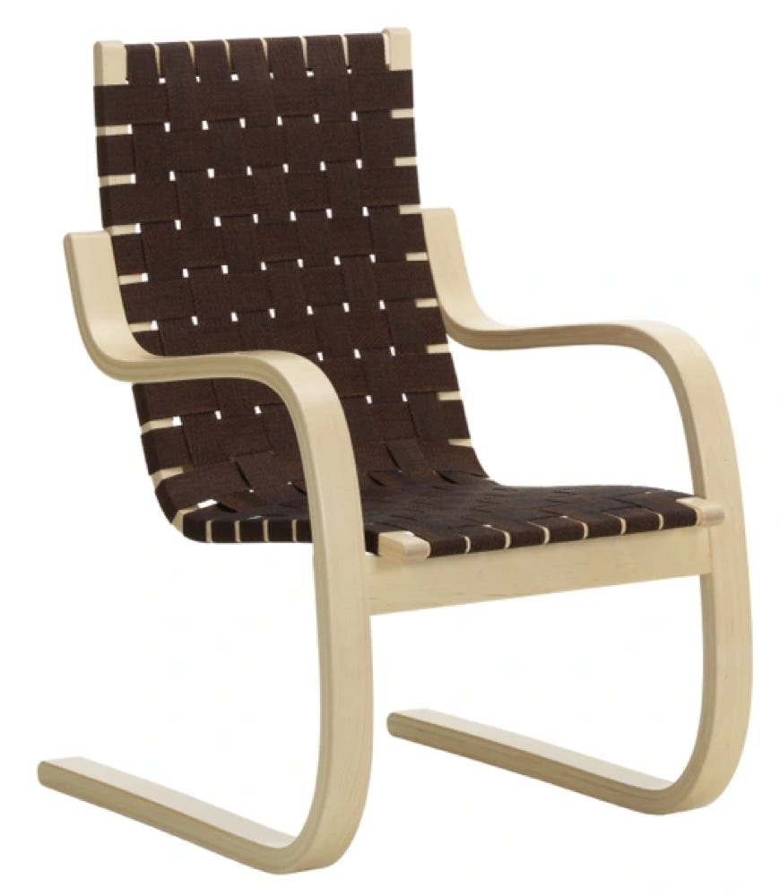 Fauteuil 406 Alvar Aalto, 1939 Artek