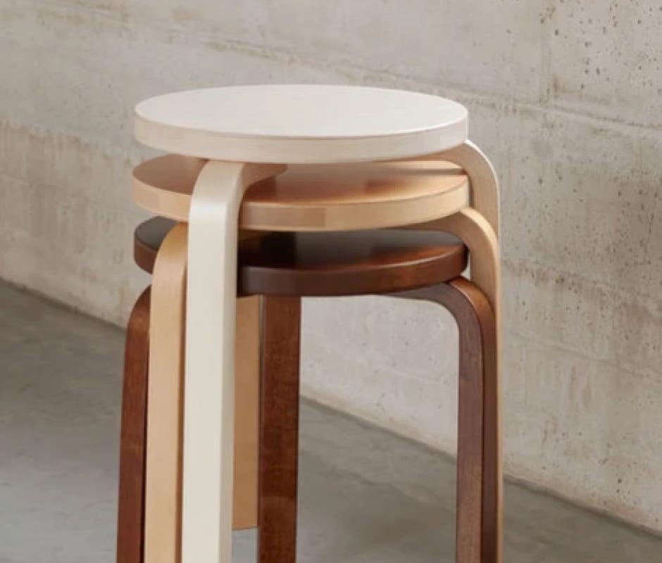 Stool 60 Alvar Aalto, 1933 Artek