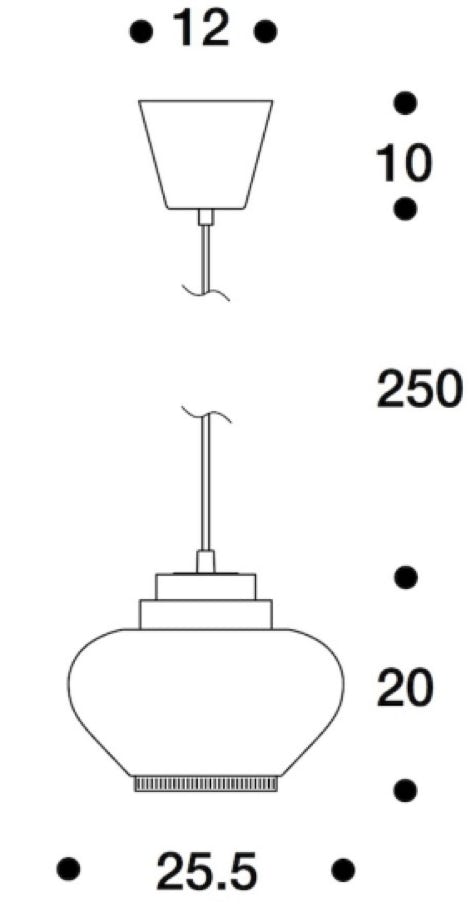 A333 « Turnip » pendant light Alvar Aalto