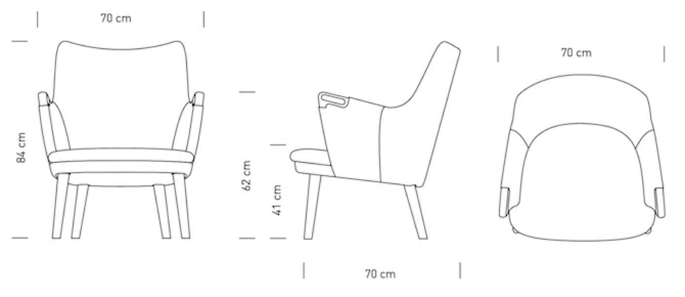 CH71 Chair & CH72 Sofa Carl Hansen & Søn  Hans Wegner, 1952