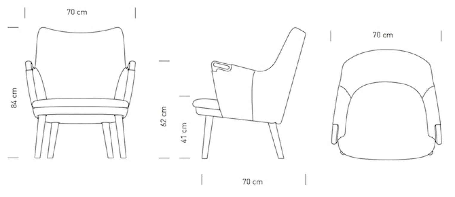 Fauteuil CH71 et Canapé CH72  Carl Hansen & Søn  Hans Wegner, 1952