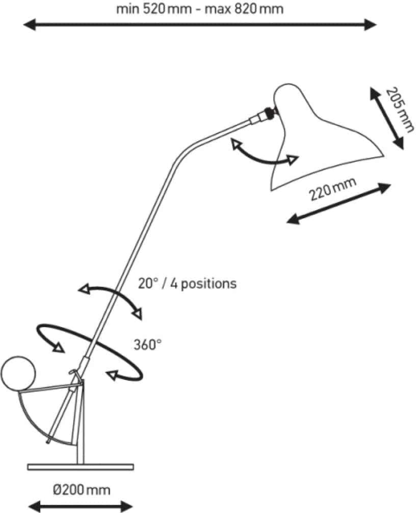 Lampe MANTIS BS3 Bernard Schottlander