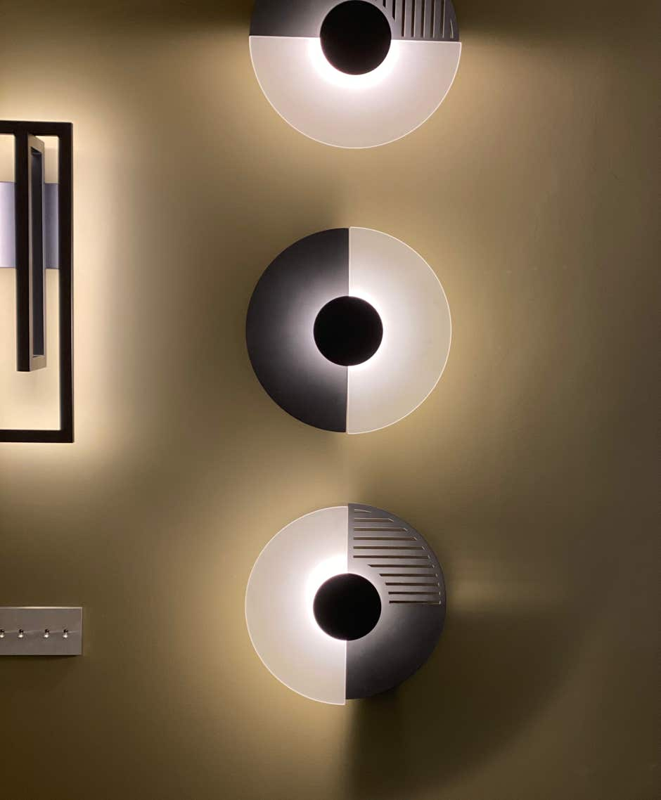 « Atmospherics » wall lamps Pan – Delumina – Borely – Rosalie – Midnight