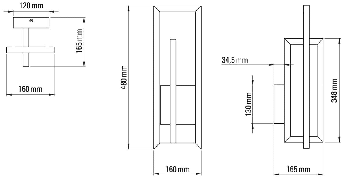 « Atmospherics » wall lamps Pan – Delumina – Borely – Rosalie – Midnight