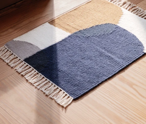 tapis kelim Squares laine et coton Ferm Living