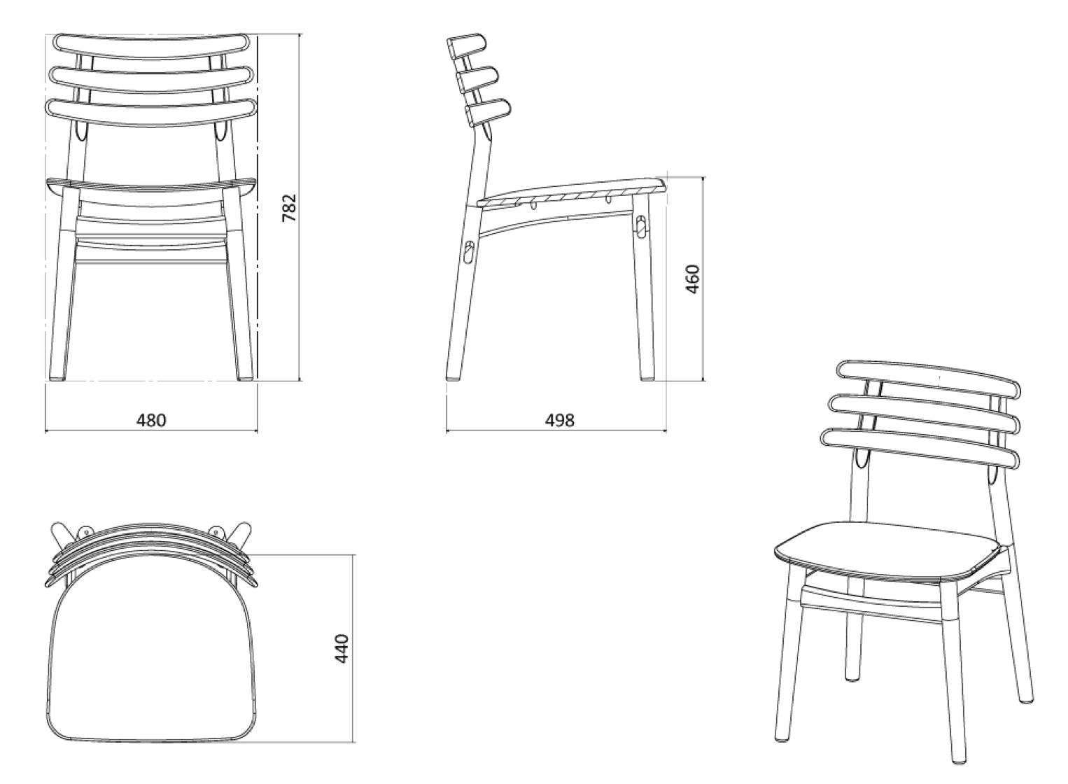 Chaise J48  FDB Møbler  Poul M. Volther, 1951