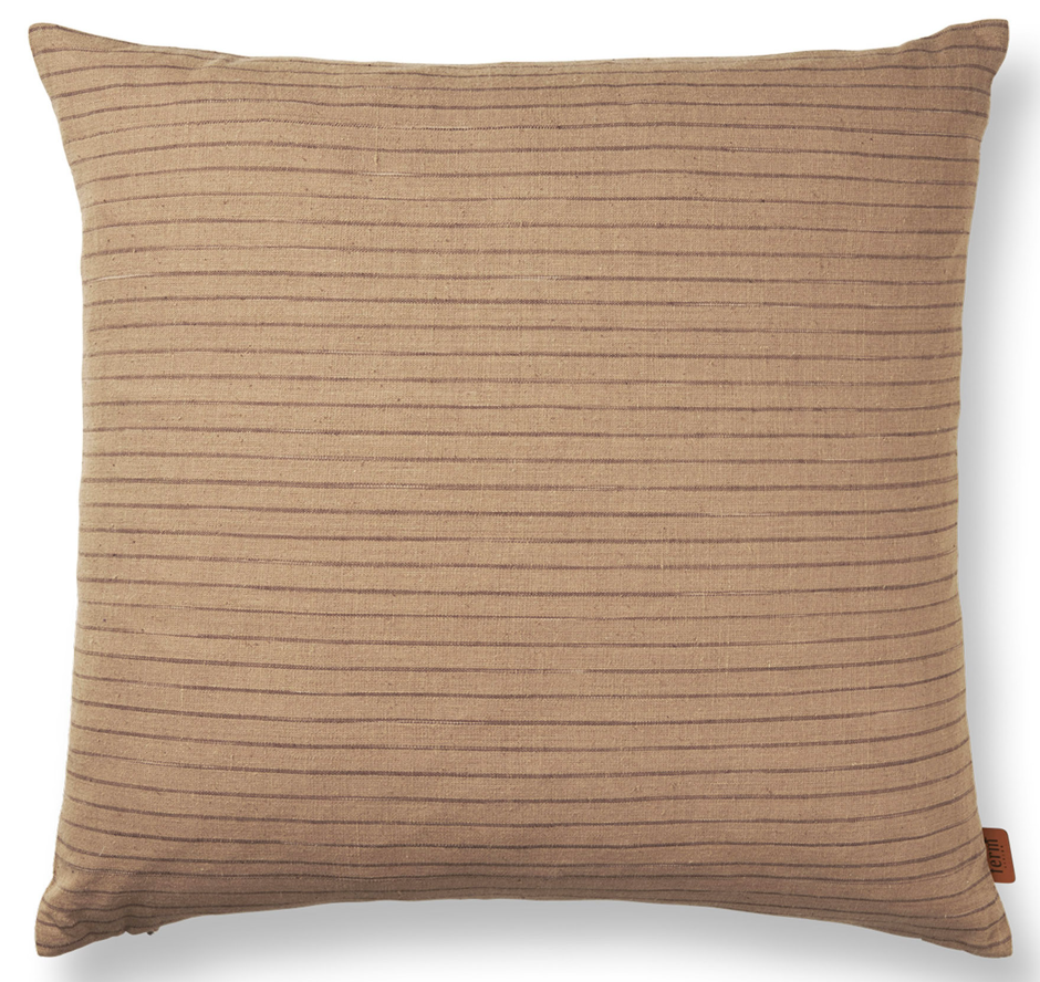 housses de coussin Brown Cotton 