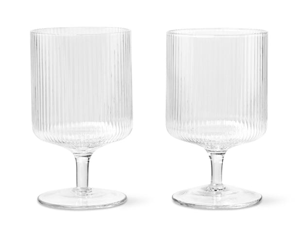 Ripple glassware