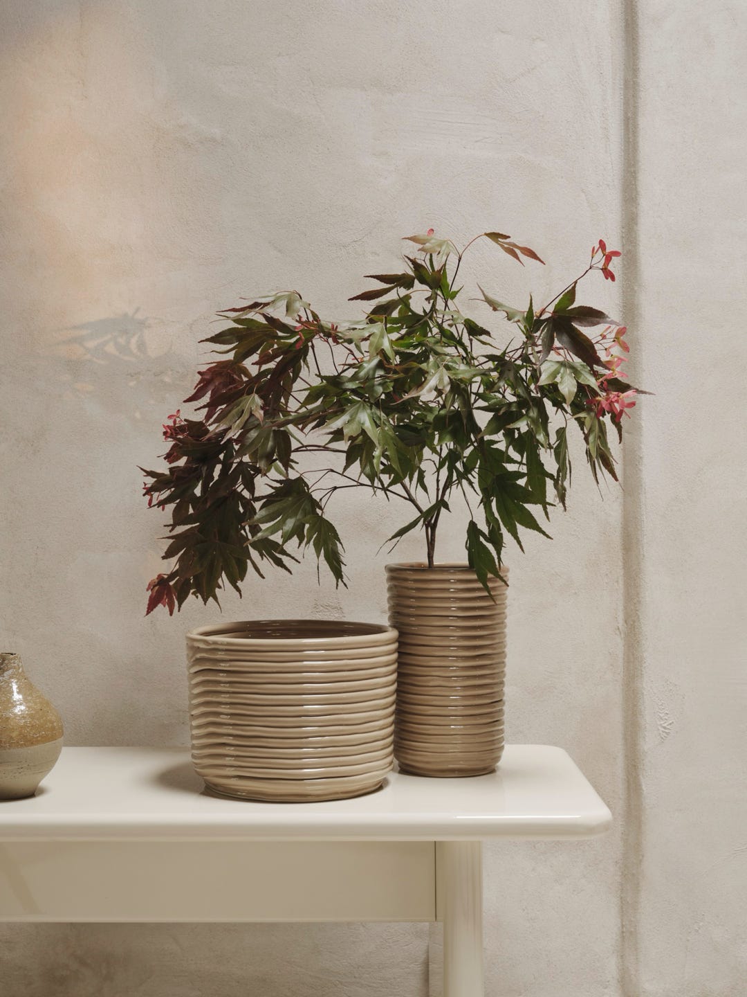 Ferm Living - Corduroy pots & vases - cashmere