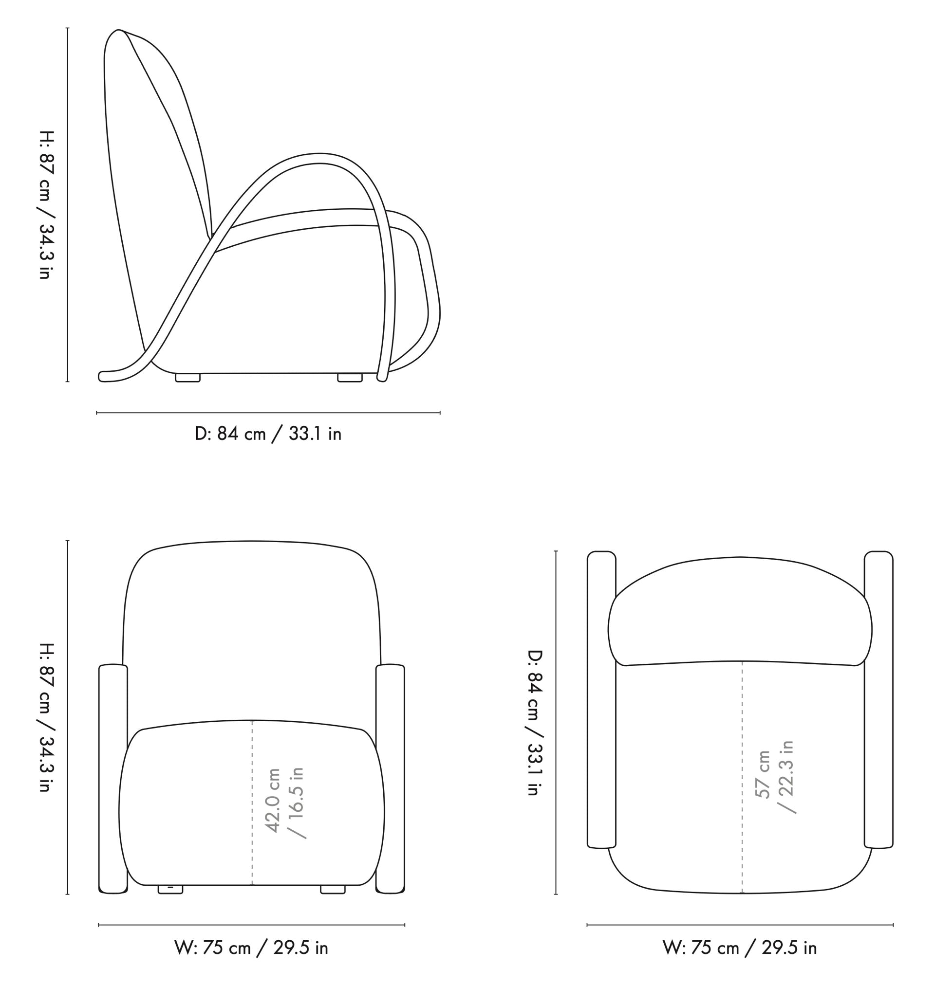 Fauteuil Buur Ferm Living & Says Who