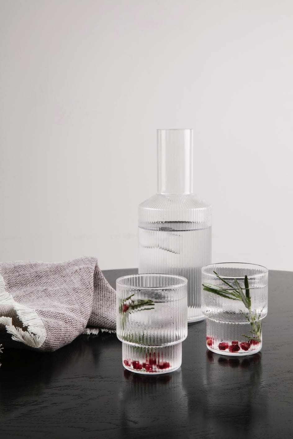 verres et carafe Ripple