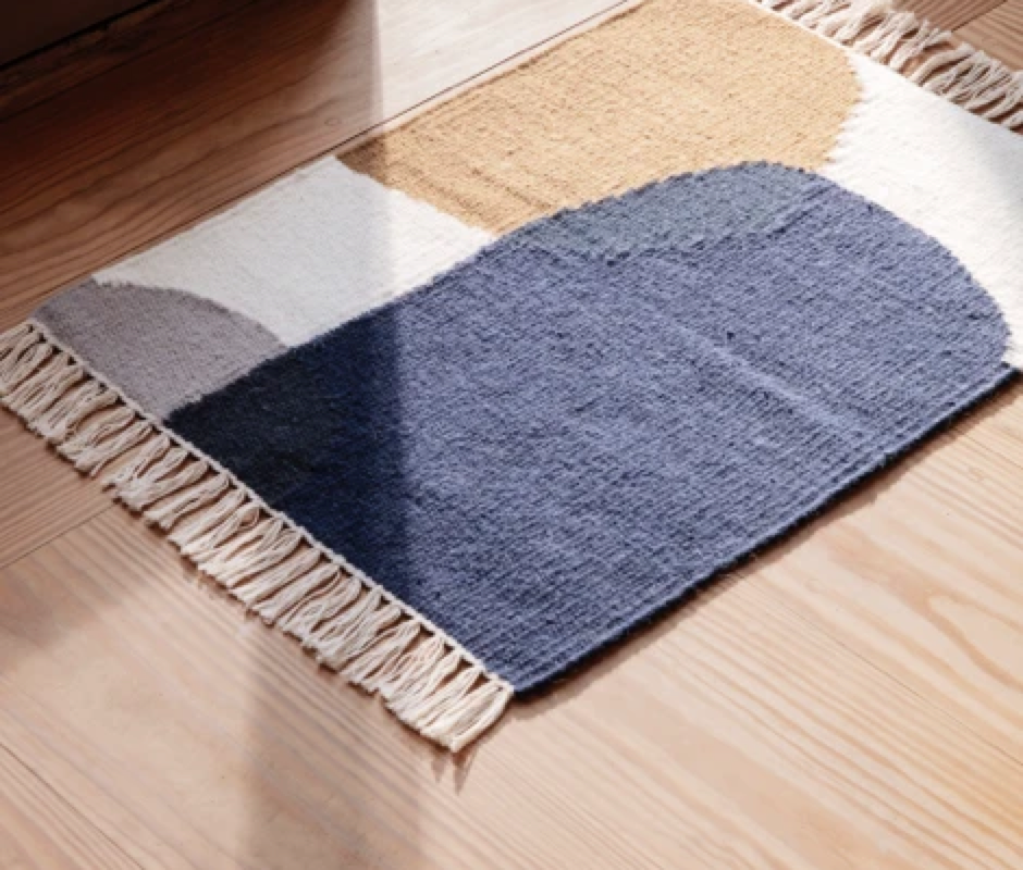 Kelim wool / Squares cotton rugs – Ferm Living