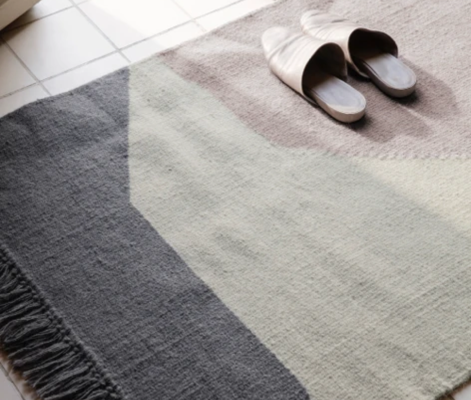 Kelim wool / Squares cotton rugs – Ferm Living