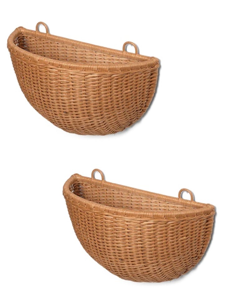 Braided basket  Agnes plant stand