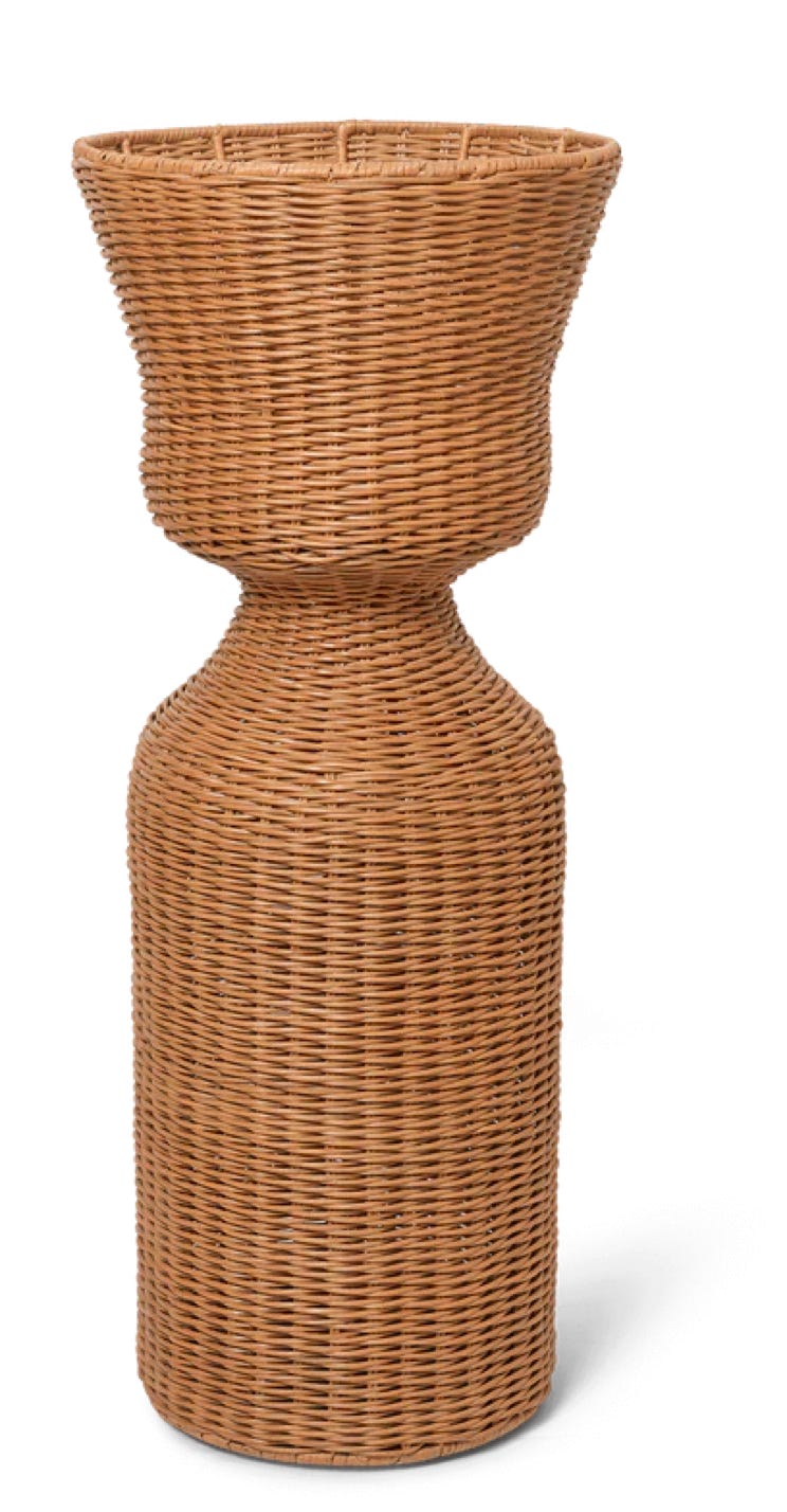 Braided basket  Agnes plant stand