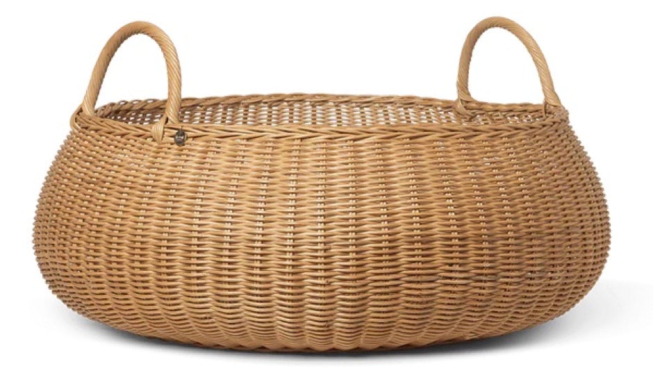 Braided basket  Agnes plant stand