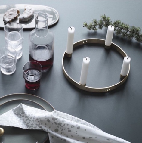 Circle candle holders & Dryp candles
