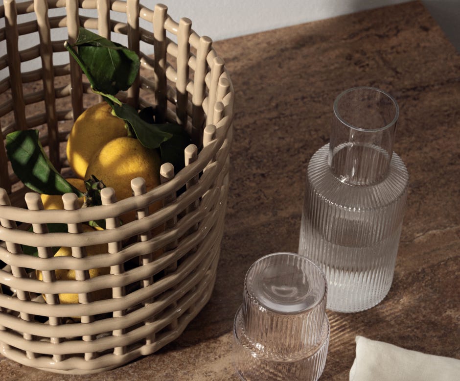  Ceramic baskets – Ferm Living