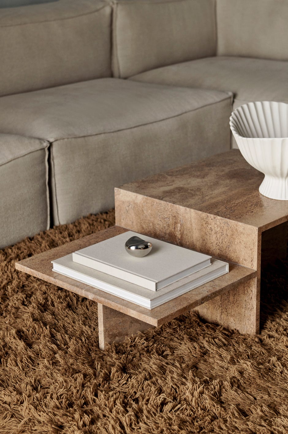 Distinct coffee table and side table