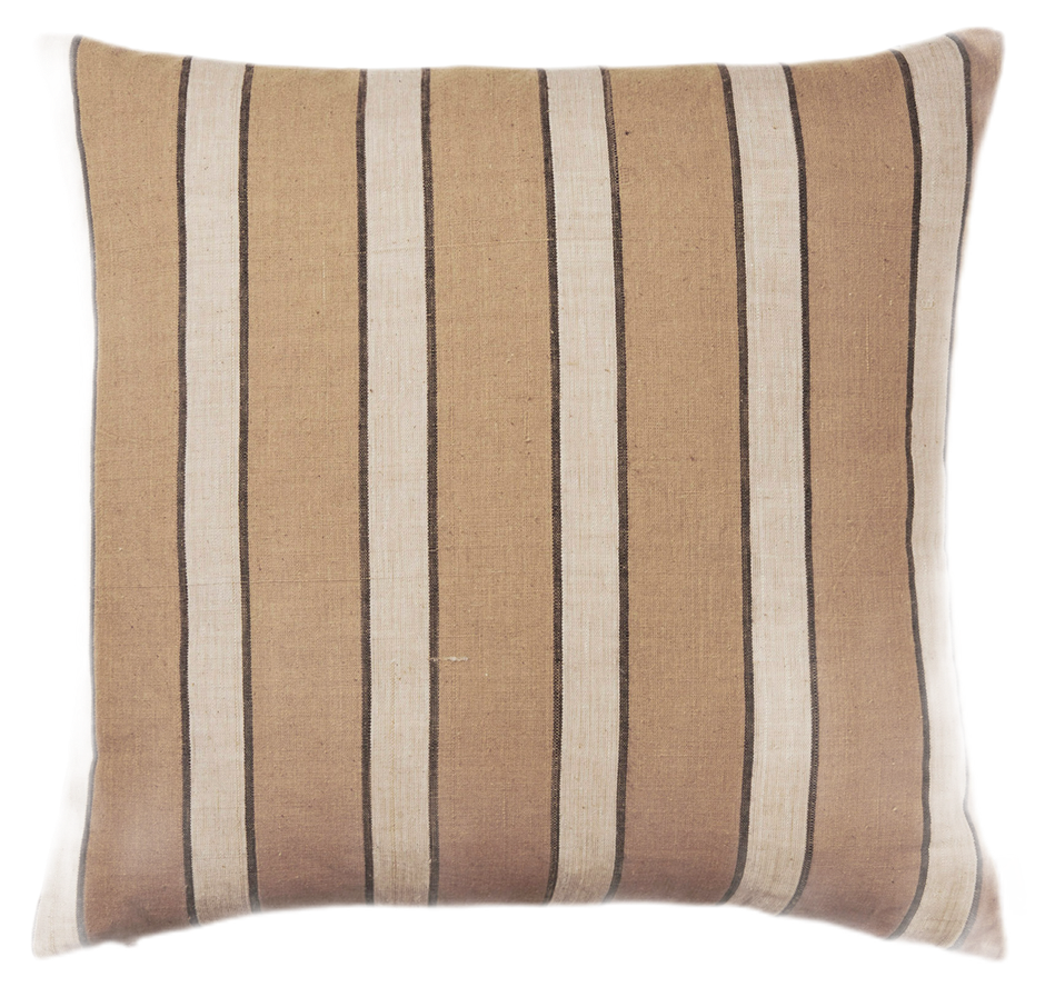 housses de coussin Brown Cotton 