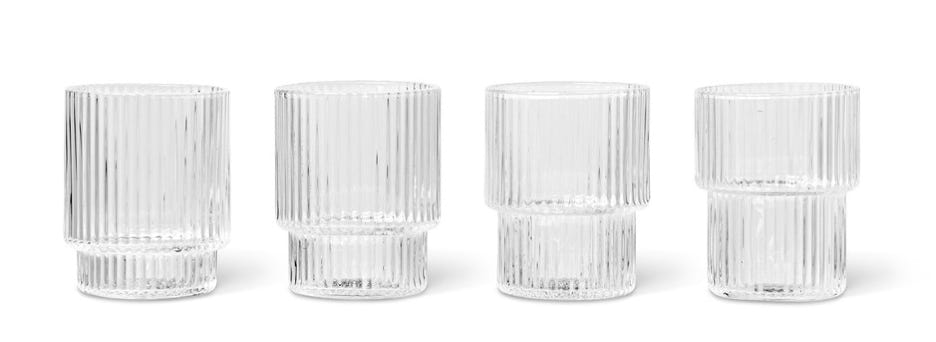 Ripple glassware