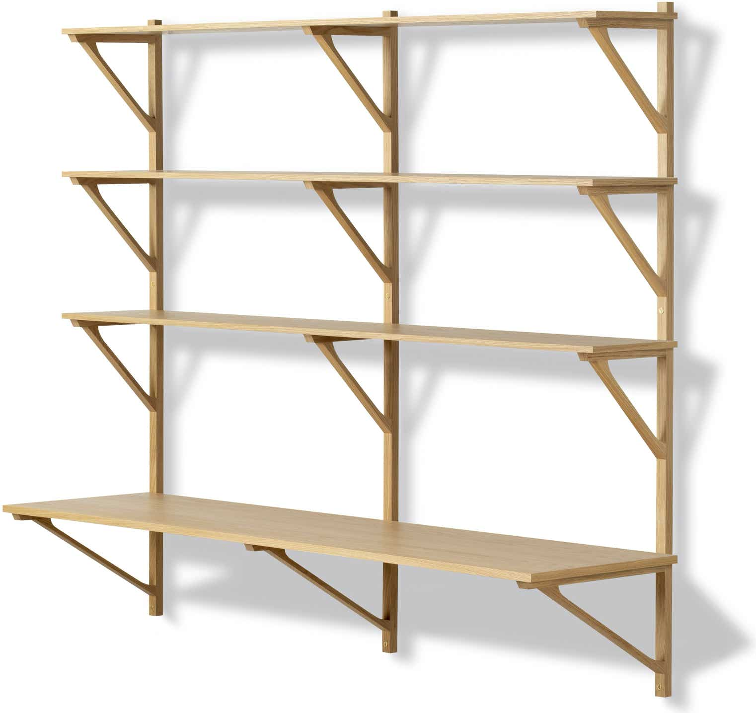 BM29 Shelves Borge Mogensen, 1956 – Model 2900 – 2 x (3 shelves + desk)