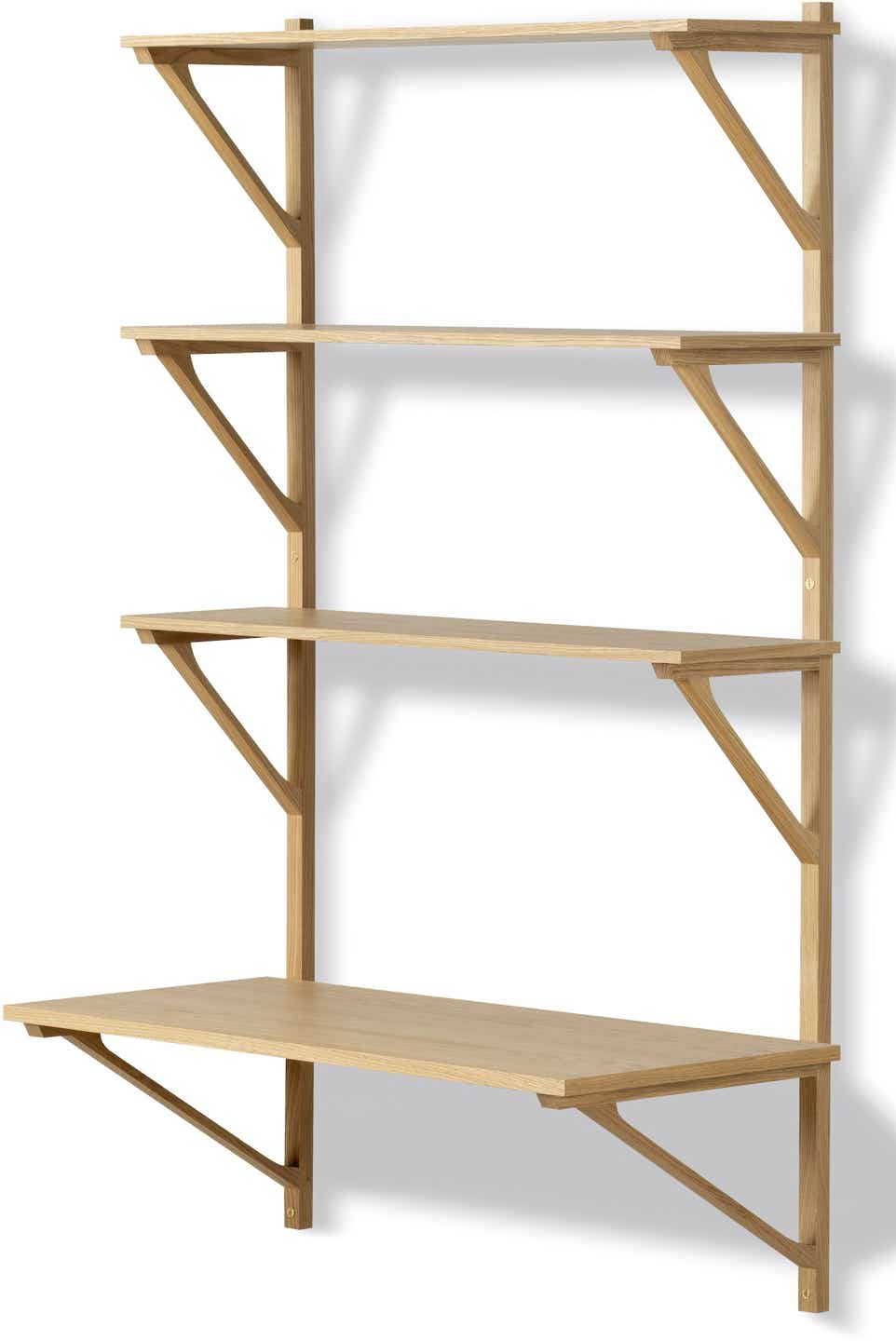 BM29 Shelves Borge Mogensen, 1956 – Model 2901 – 3 shelves + 1 desk