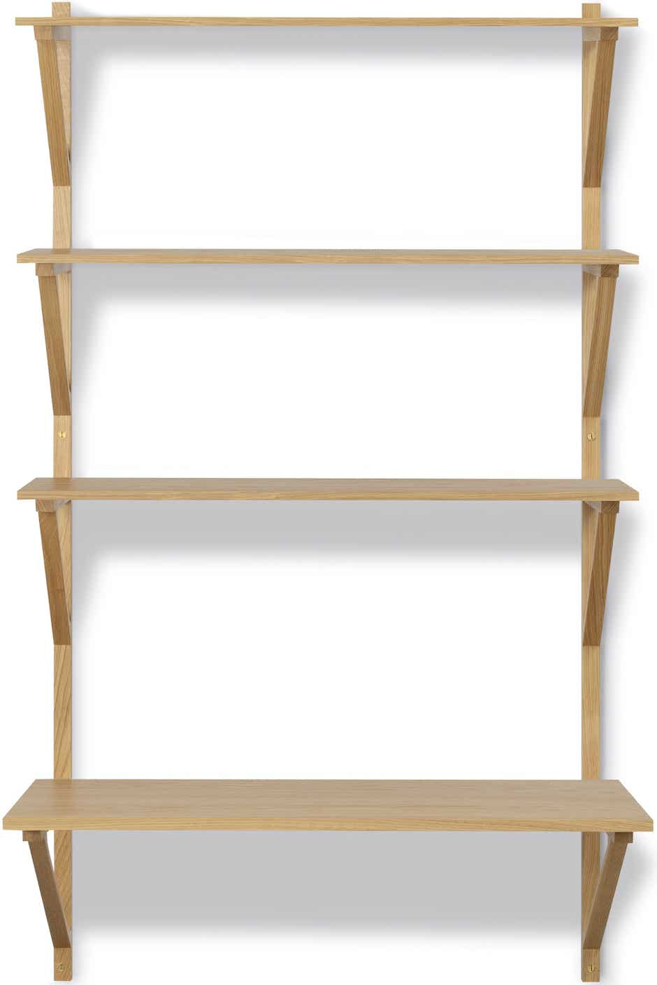 BM29 Shelves Borge Mogensen, 1956 – Model 2901 – 3 shelves + 1 desk