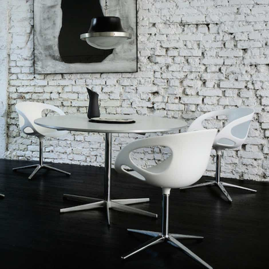 Circular et Supercircular  Table Fritz Hansen – Hein, Mathsson,  Jacobsen, 1968 