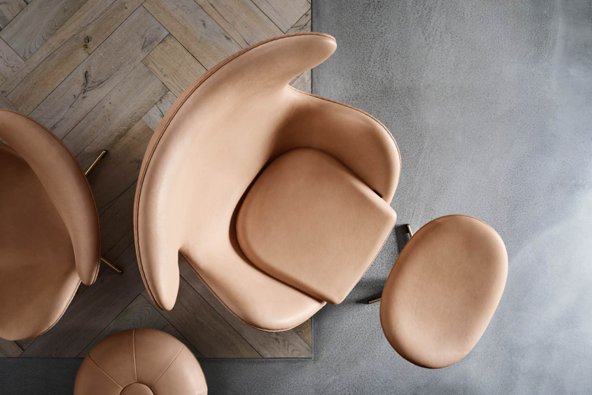 Egg & Swan chairs Fritz Hansen – Arne Jacobsen, 1958