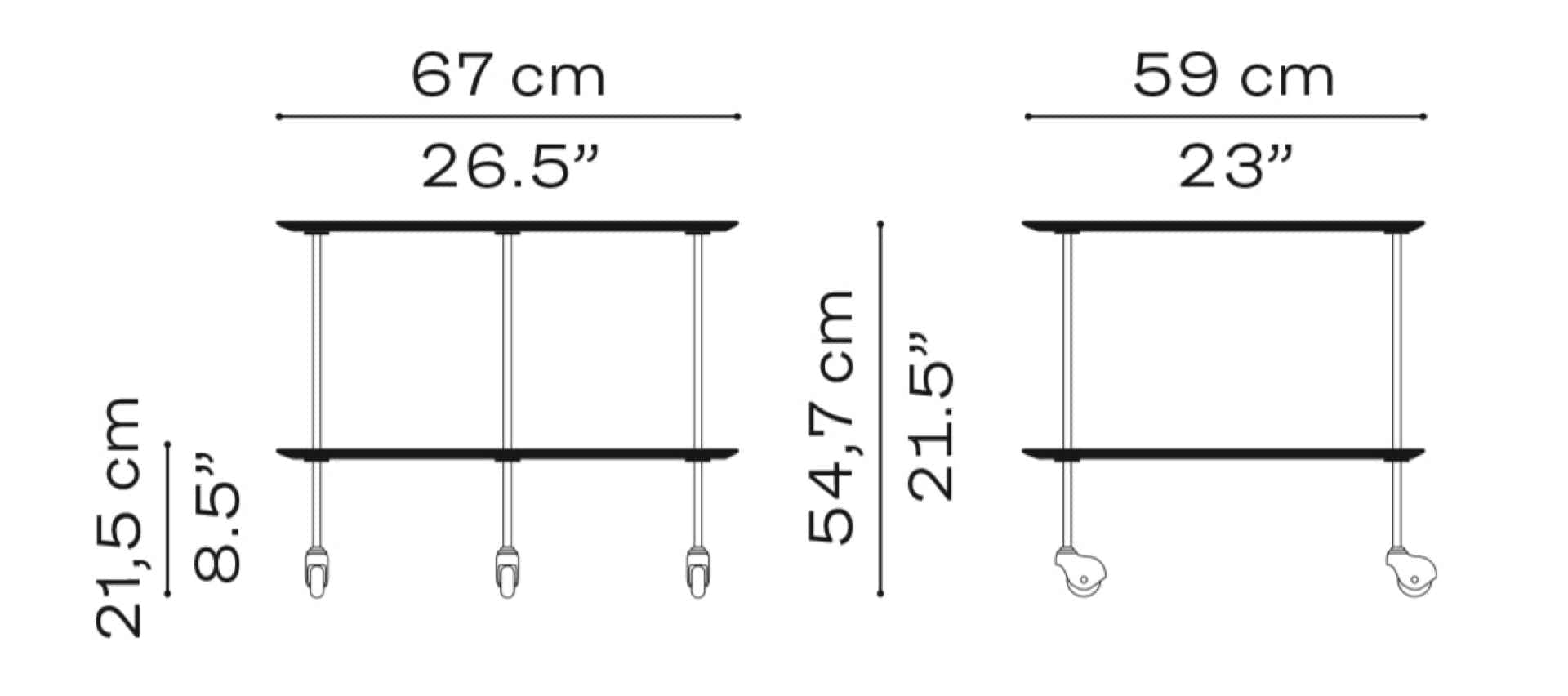 AJ Trolley  Arne Jacobsen, 1955 – Fritz Hansen