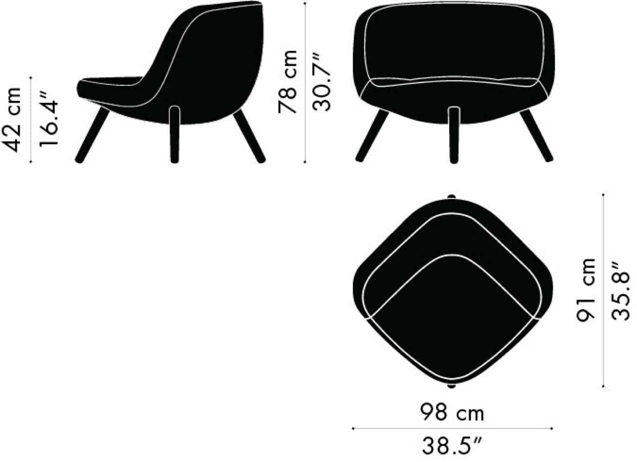 Fauteuil VIA57 Fritz Hansen – KiBiSi