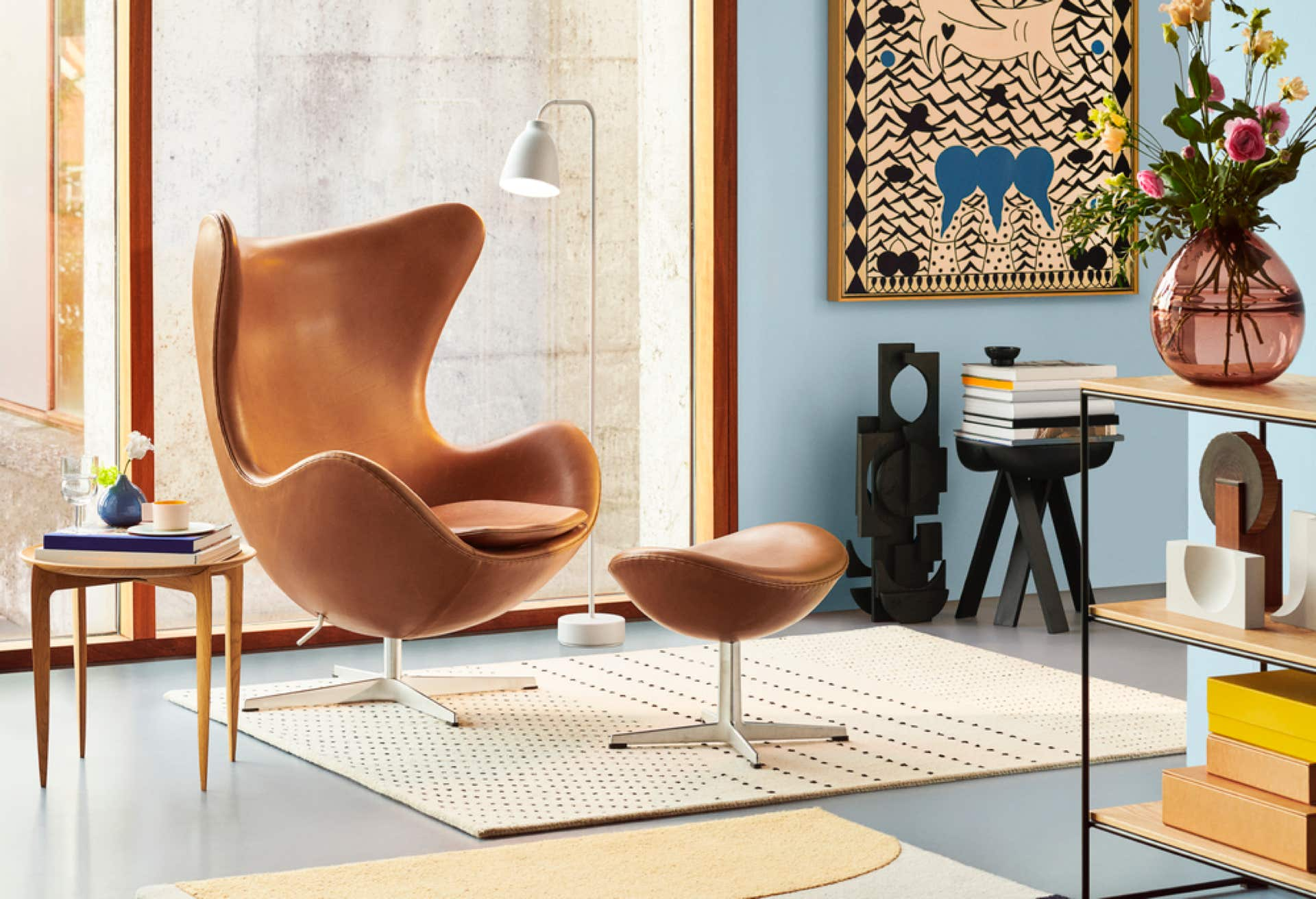 Egg & Swan chairs Fritz Hansen – Arne Jacobsen, 1958