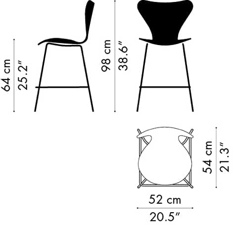 Tabouret de bar Série 7   Arne Jacobsen, 1955