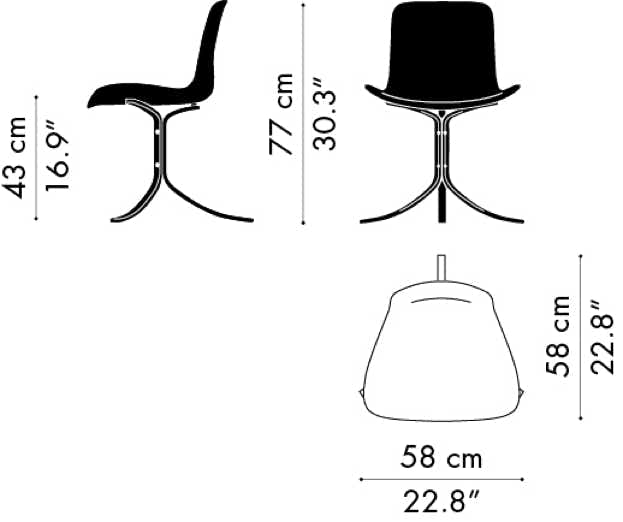 PK9 chair  Fritz Hansen – Poul Kjærholm, 1960 