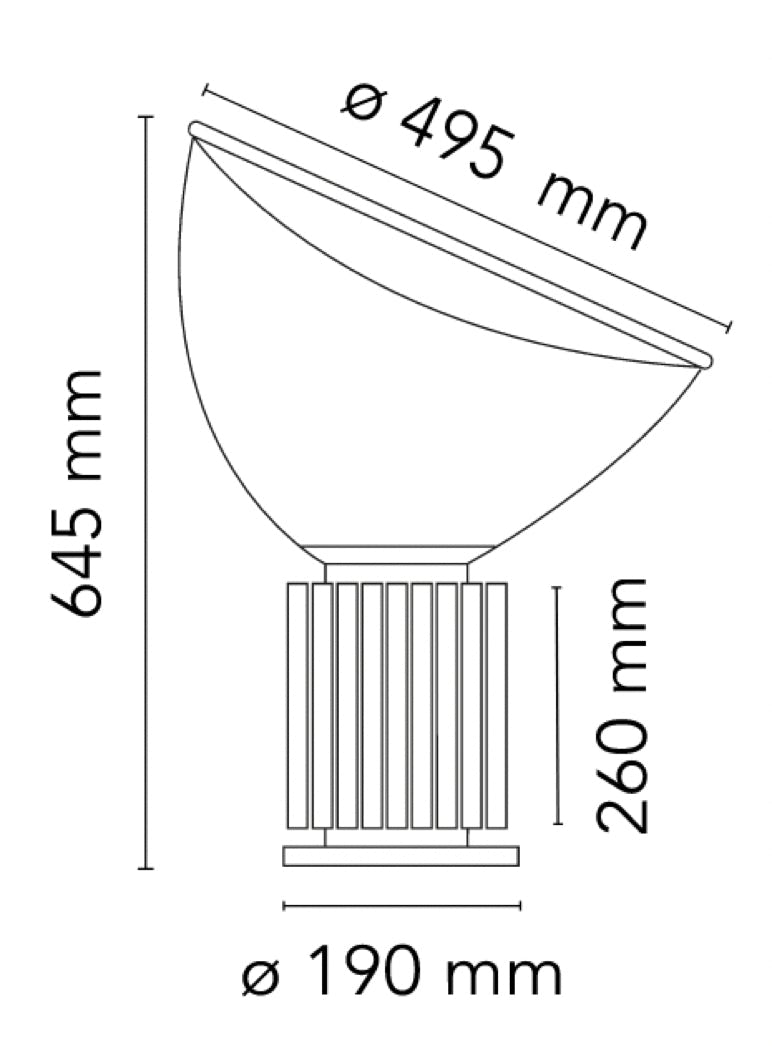 Lampe TACCIA  Achille & Pier Giacomo Castiglioni, 1962