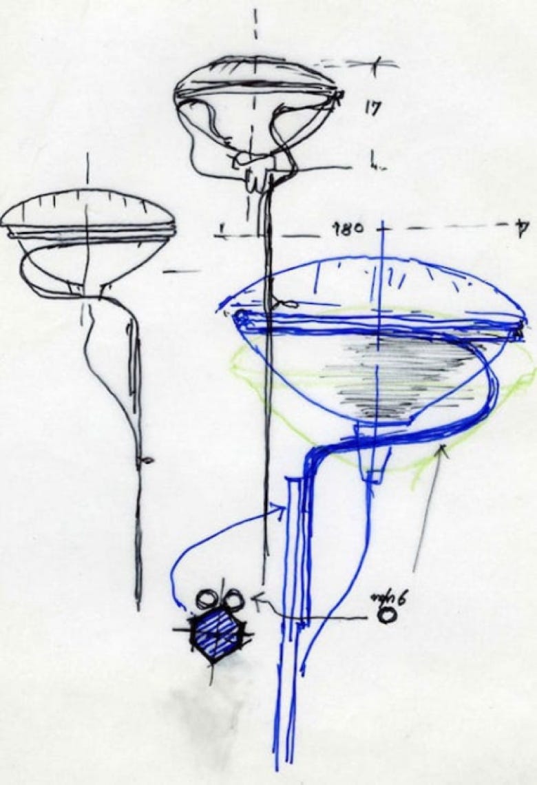 TOIO Floor Lamp  design Achille & Pier Giacomo Castiglioni, 1962