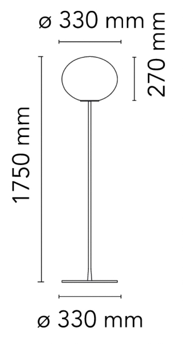 Lampadaire Glo-Ball Jasper Morrison, 1998